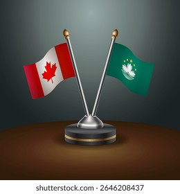 Tabela do Canadá e Macau sinaliza relação com fundo de gradiente