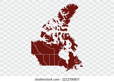 Canada Map burnt brown Color on White Background quality files Color (701205) png