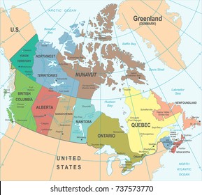 159 Eastern Canada Map Images, Stock Photos & Vectors | Shutterstock