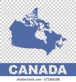 Canada map. Flat vector
