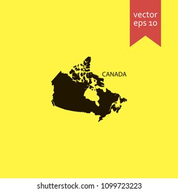 canada map. canada map icon. sign design. Vector EPS 10.