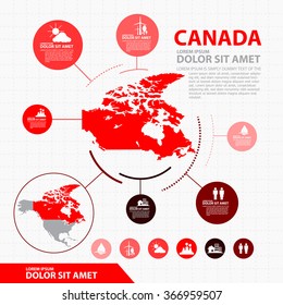 Canada Map Infographic
