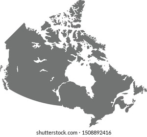 Canada map on white background,illustration,textured , Symbols of Canada - Vector