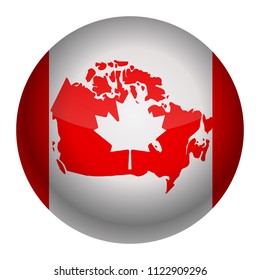 canada map pin design symbol