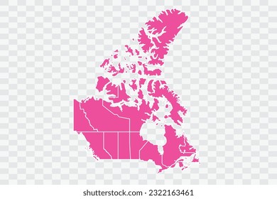 Canada Map Rose Color Background quality files png