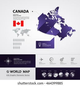 Canada Map vector illustration
