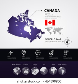 Canada Map vector illustration
