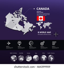 Canada Map vector illustration
