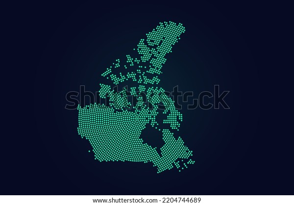 Canada Map World Map Vector Template Stock Vector (Royalty Free ...