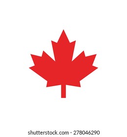 canada maple icon. canadian logo template