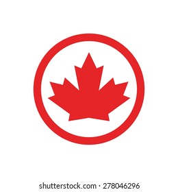 Canada Maple Icon. Canadian Logo Template