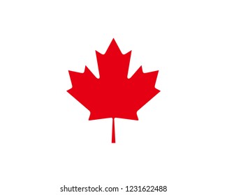 Canada maple icon sign symbol