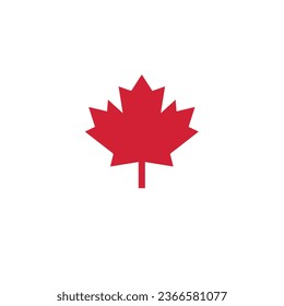 Canada maple leaf flat vector design