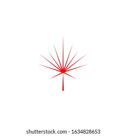 Canada maple leaf icon. Canadian logo template