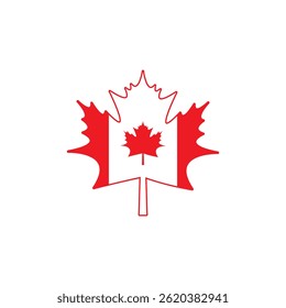 Canada maple leaf icon. Vector illustration isolated on transparent background. EPS10