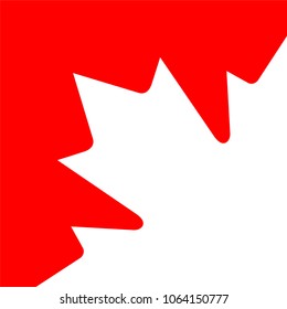 Canada maple leaf. Illustration for 1st of July Canada Independence Day. Vector