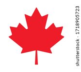 Canada maple leaf vector symbol clip art. Red maple leaf. Maple leaf vector icon. Vector illustration of a maple leaf. 