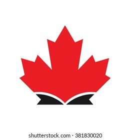 Canada Leaf Logo Vector Template Stock Vector (Royalty Free) 1586627839