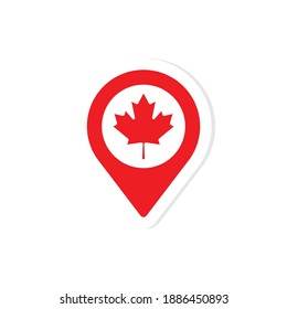 canada maple on location background