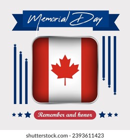 Vektorgrafik zum Gedenktag in Kanada