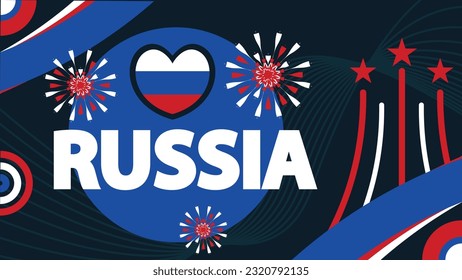 Canada modern vector banner design for celebrating national day. Canada flag theme colors and geometric shapes illustration background. retro style horizontal poster or web banner for Canada.