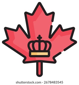 Canada Modern Vector Icon – Minimal Illustration Symbol Template for Web Mobile App UI Design
