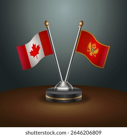 Tabela do Canadá e Montenegro sinaliza relação com plano de fundo gradiente