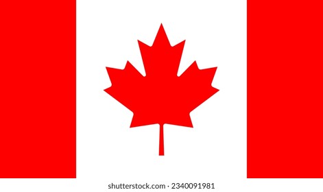 Canada National Country Flag Vector Illustration