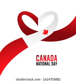 Canada national day poster design illustration