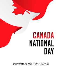 Canada National Day Poster Design Illustration Stock Vector (Royalty ...