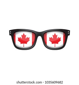 Canada national flag fashionable sunglasses