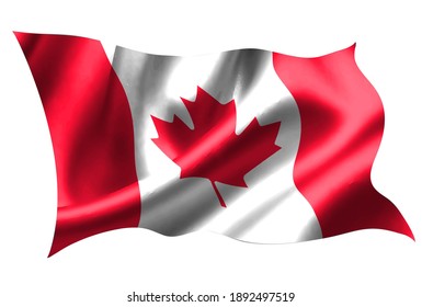 Canada National Flag Silk Icon Stock Vector (Royalty Free) 1892497519 ...