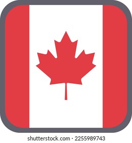 Canada national flag  vector Illustration material