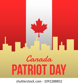 Canada National Patriot Day Illustration