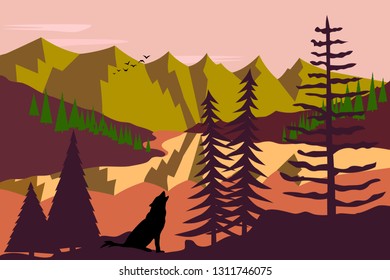 Canada nature in the evening