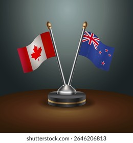 Tabela do Canadá e da Nova Zelândia sinaliza relação com plano de fundo gradiente
