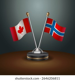 Tabela do Canadá e da Noruega sinaliza relação com plano de fundo gradiente