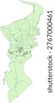 Canada Nova Scotia CMA (Census Metropolitan Area) Kentville Boundary and Road Vector Map