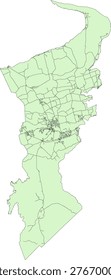 Canada Nova Scotia CMA (Census Metropolitan Area) Kentville Boundary and Road Vector Map