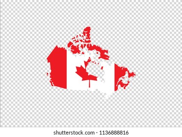 Canada outline map national borders country shape state