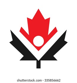 Canada People Logo Vector Logo Template Stock Vector (Royalty Free ...