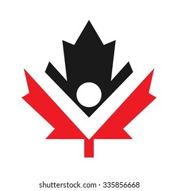 canada people logo vector. logo template. vector icon.