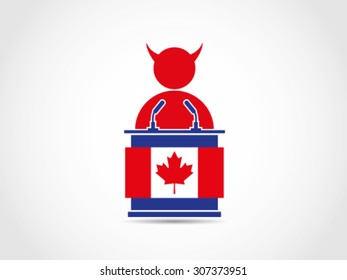 Canada Podium Evil People