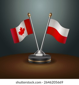Tabela do Canadá e da Polônia sinaliza relação com plano de fundo gradiente