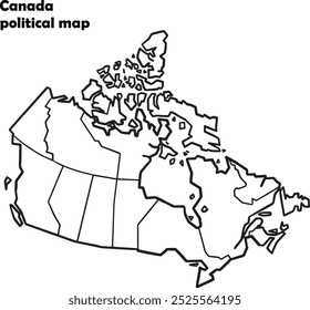 Canada political map Dominion of Canada