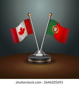 Tabela do Canadá e de Portugal sinaliza relação com plano de fundo gradiente