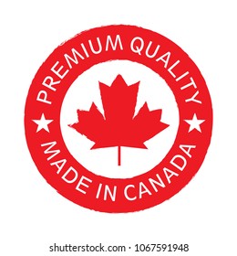 canada premium quality logo with red color design