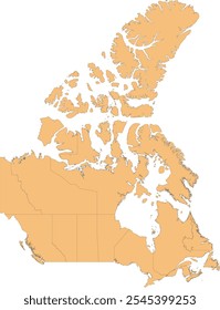 Canada Province Map in Google map in projection ESPG 3857