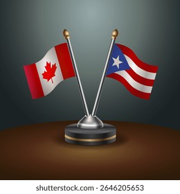 Tabela do Canadá e de Porto Rico sinaliza a relação com o plano de fundo gradiente
