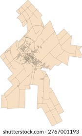 Canada Quebec CMA (Census Metropolitan Area) Saint-Georges Boundary and Road Vector Map